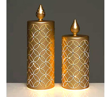 LUMIDA Xmas 2 LED-Glaskerzen