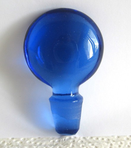 Antiker glas karaffen stöpsel - glas,