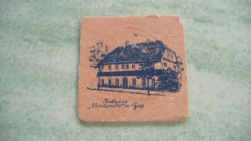 Alter bierdeckel huthaus - bierdeckel,