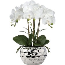 Kunstpflanze Orchidee Weiß