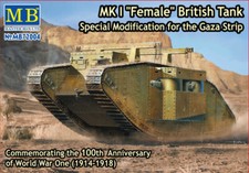 MW22 MASTERBOX 72004 MK I "FEMALE" BRITISH TANK, SPECIAL MODIFICATION FOR THE GA