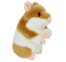 Teddy Hermann Gold & White Hamster 92658 Plüschtier Stofftier Lincrafts UK Est.1993
