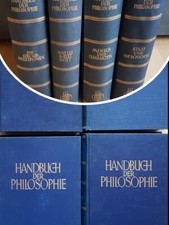 4x Handbuch Philosophie Grunddisziplinen Natur Geist Gott Mensch Charakter 1930