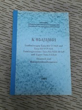 NVA VORSCHRIFT K 054/3/031 LKW TATRA 815 8x8,6x6 SATTELZUG UND KIPPER