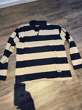 Porsche Sweatshirt Gr. L  Herren Blau Beige