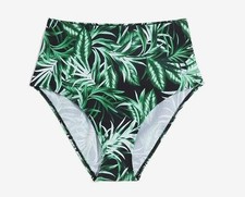 Bikini-Slip mit tropischem