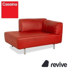 Cassina Met Leder Chaiselounge Liege Sessel Rot