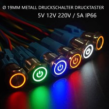 Ø 19mm Metall Druckschalter