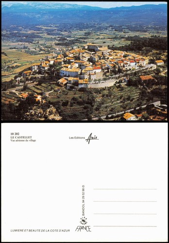 Castellet vue aérienne du - le,