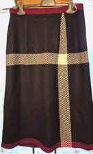 Hammer*Woll Rock*Gr. 40/42*groflächiges Karomuster*schwarz/rot/weiß*nie getragen