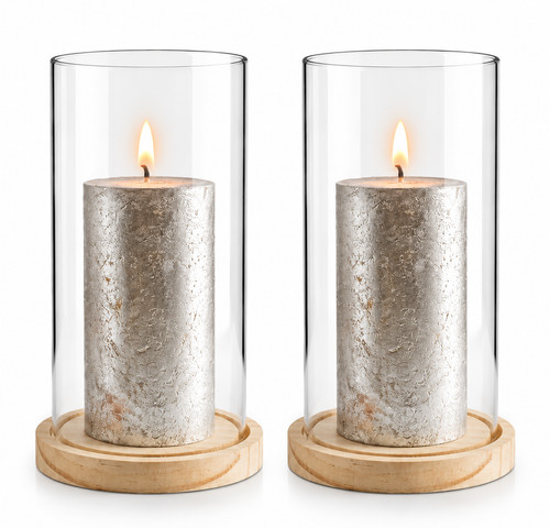2er set windlicht - 2er, glaszylinder