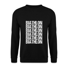 Biathlon Schriftzug in Weiß -