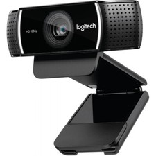 Logitech C922 Pro Webcam Full HD 1080p USB-Anschluss Verstellbares Tischstativ