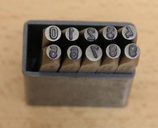 Stempa 3 mm Schlagzahlen 0-9 Punzen Werkzeug Schlag Zahl Zahlen