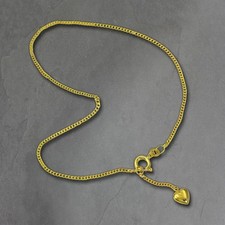 GoldDream Fußkette 333er Gelbgold 25cm Herzchen Damen Schmuck gold GDF0065Y