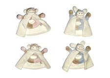 Auswahl : 2 x Greifling Kuh Lola rosa braun Noukie's oder Esel Pako blau beige