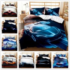 2tlg.Bettbezug Rennauto Sportwagen Bettwäsche Set Kissenbezug 135x200|200x200 BN