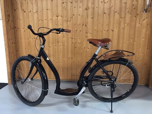 Retro roller fahrrad mit - retro,