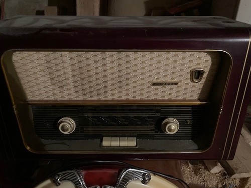 Altes holzradio antik - altes,