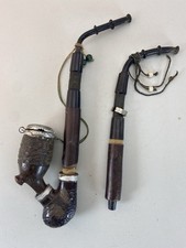 Holzpfeife Jägerpfeife u. 1 x Mundstück alt