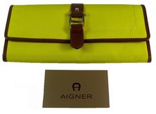 ETIENNE AIGNER Designer Damen Geldbörse Gelb Elegant Luxus Portemonaie