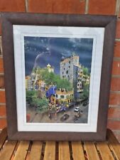 Wandbild Haus Fotografie im Kieferrahmen unter Glas Edition Art Rarität