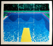 David Hockney Lithographie COA