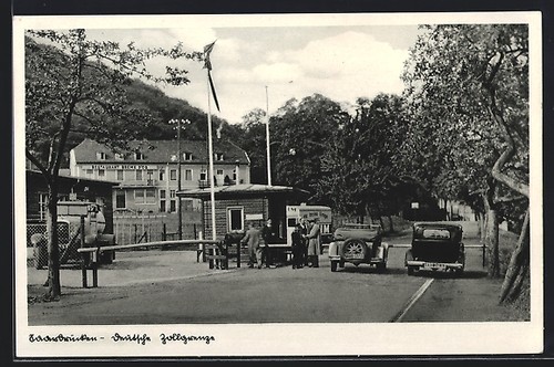 Saarbrücken goldene - ak, saarbrücken,