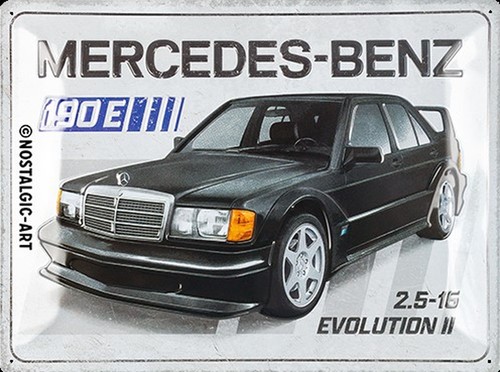 Relief blechschild mercedes - relief-blechschild, "mercedes