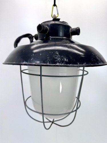 Alte fabriklampe emaille lampe - alte,