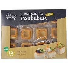 Mini blätterteig pasteten - mini, 12