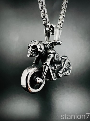 Skelett motorrad totenkopf - skelett,