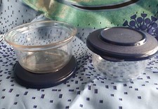 Tupperware Schlemmer Pagen 2X 170 ml mit Deckel Indigo Blau Exclusiv Collection