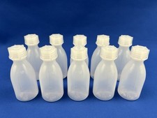 Laborflasche 50 mL enghals PE-LD mit Verschluss 10 Stück Labor Laborzubehör
