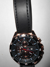 VA VA VOOM Quarz Armbanduhr, gebraucht, Lederarmband 