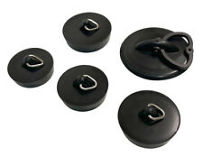 ABFLUSS STÖPSEL SCHWARZ Waschbeckenstöpsel Badewanne Dusche Ventilstopfen