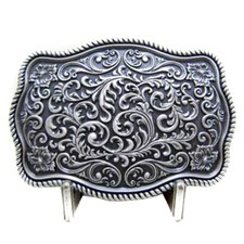 Silber- Buckle Western Ranken silver plated Country Gürtelschnalle