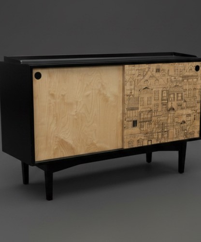 Vintage heals sideboard 50er - sideboard,