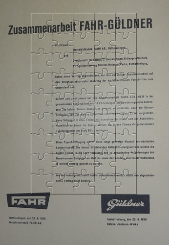 Werbeanzeige 1958 fahr - 1958,