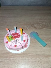 Kaufladen Zubehör Holz Geburtstagskuchen, Torte, Sehr Guter Zustand