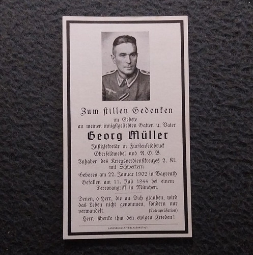 Sterbebild deathcard ww2 - deathcard,,