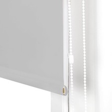 Blindecor Aure Werkzeugloses, lichtdurchlässiges Rollo, Silbergrau, 87 x 180 cm