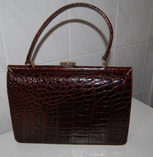 Krokodilleder handtasche - krokodilleder,