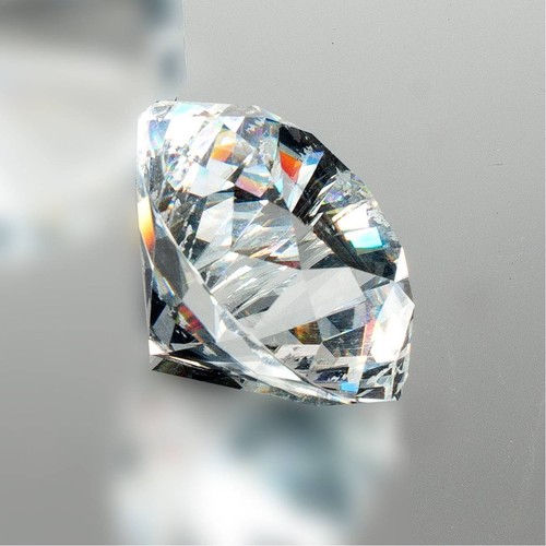 Deko diamant klar 6cm glas - d.,