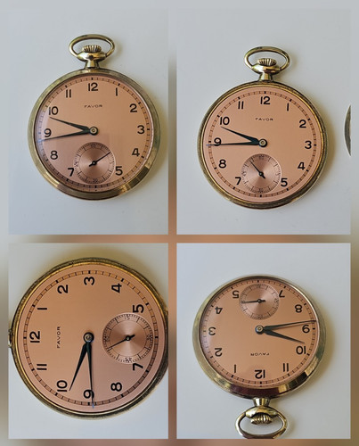 Favor taschenuhr gold - gold, double