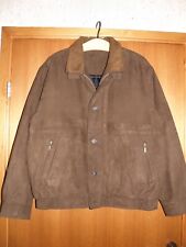 Herren Jacke in Blouson Form, Größe 52 in Wildlederoptik, hellbraun, wenig getra