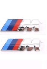 2x Originale M Performance Kotflügel Emblem Logo Chrom 51148058881 45x15mm NEU