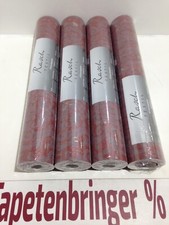 Vliestapete rasch textil 4x 227399 (4Rollen) Ornament Rot Gold Grau Metallic