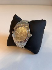 Damenuhr, DKNY, Silber, Strass