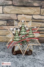 Plauner Spitze Fensterbild Tanne im Stern Fenster Bilder Weihnachten Neu